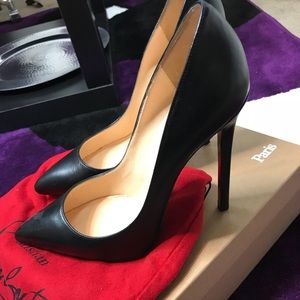 Black Kid Leather Pigalle 120